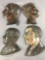 Group of 4 Presidential profile wall plaques