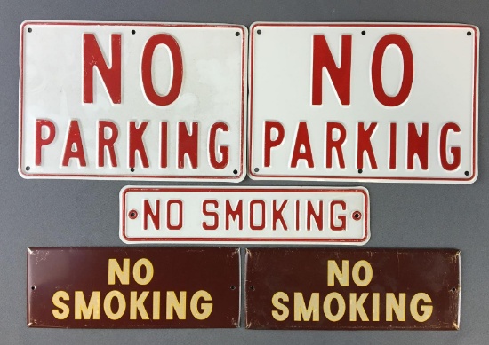 Group of 5 Metal Signs