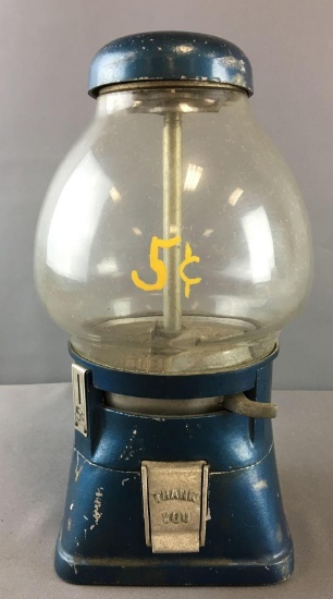 Vintage 5 Cent Gumball Machine
