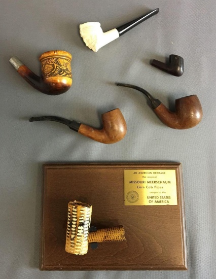 Group of 6 Vintage Tobacco Pipes