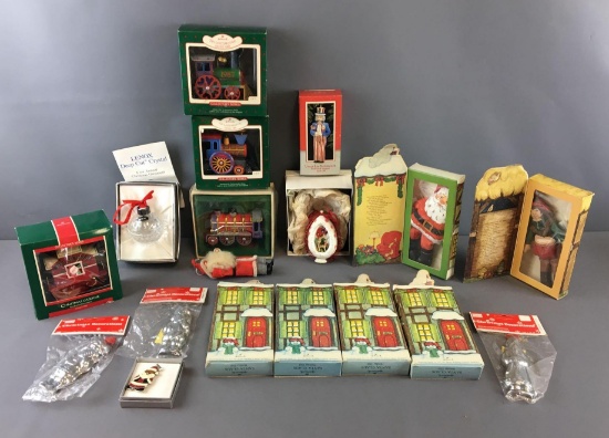 Group of Vintage Christmas Ornaments and Decorations