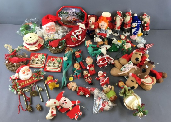 Group of Vintage Christmas Decorations