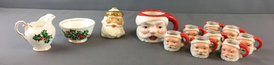 Group of Christmas Cream and Sugar and more