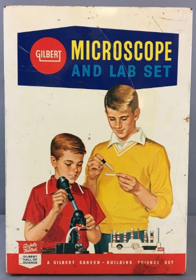 Vintage Gilbert Microscope and Lab Set