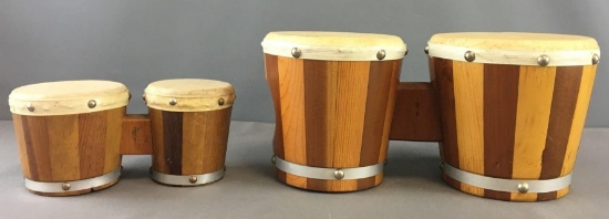 Group of 2 Bongo Drums