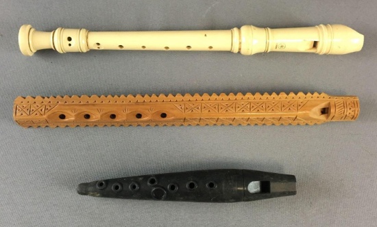 Group of 3 Flutes