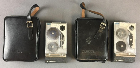 Group of 2 Vintage Fi-Cords 300A Recorders