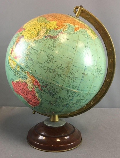 Vintage 10 Inch Replogle Precision Globe