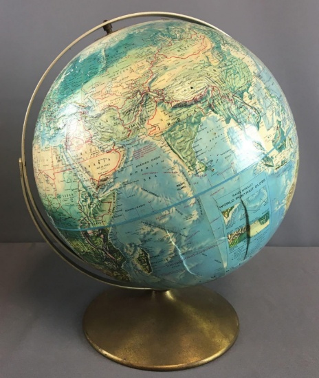 Vintage Rand McNally World Portrait Globe