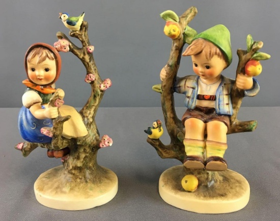 Group of 2 Hummel Goebel Girl and a Boy Figurines