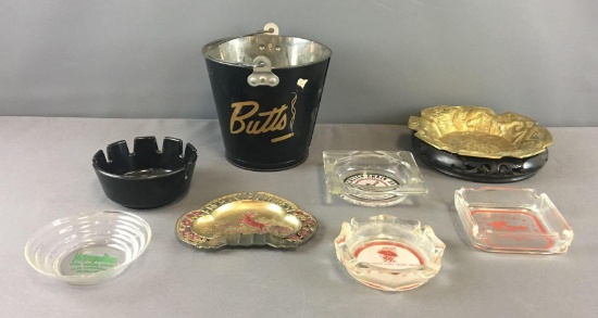 Group of 8 Vintage Ashtrays