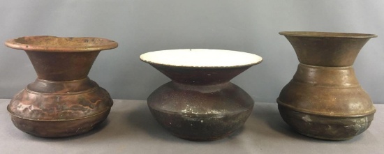 Group of 3 Vintage Spittoons