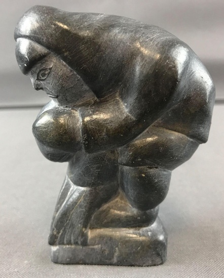 Inuit Eskimo figurine Soapstone carving