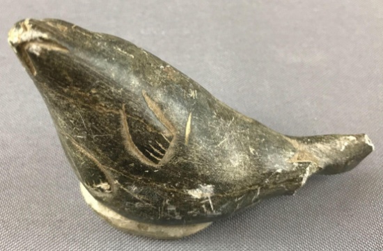 Inuit Eskimo Sea Lion Soapstone carving