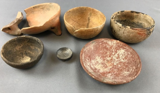 Group of Pre-Columbian Bowls/Artifacts