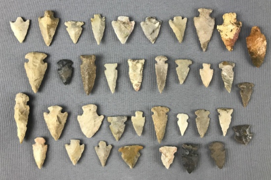 Group of Native American Indian Arrowheads