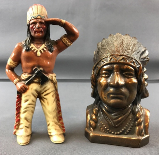 2 Vintage Native American Banks