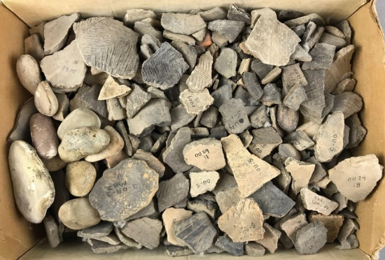 Group of Ancient Archaeological artifact fragments