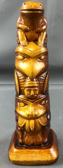 Hand carved vintage Totem