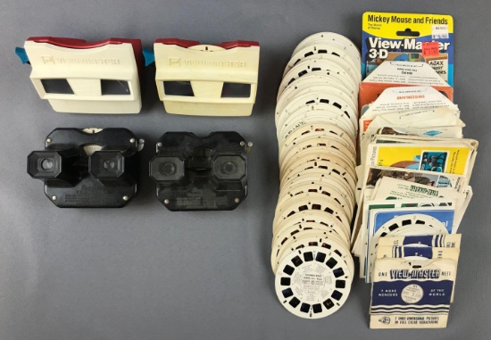 Group of Vintage Viewmasters and reels