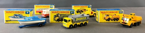 Group of 5 Matchbox Diecast Toys