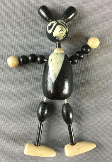 Vintage Wood and String Mouse