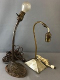 Group of 2 Antique table lamps