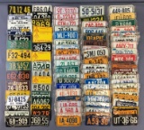 Group of Small State Souvenir License Plates