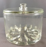 Vintage Clear Glass Sanitary Cheese Preserver