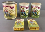 Group of 5 Vintage Plow Boy Chewing and Smoking Tobacco