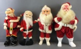 Group of 4 Vintage Santas