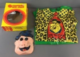 Vintage Ben Cooper Fred Flintstone Costume and Mask