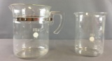 Group of 2 Pyrex Beakers No. 1010 and 1000
