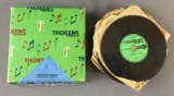 Vintage Thorens 10 Metal Music Box Disc Set In Original Box