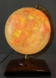Vintage World Map Globe Lamp