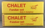 Group of 2 Chalet Fondue Sets