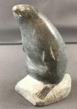 Inuit Eskimo Soapstone carving sea lion