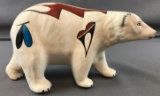 Hand painted ceramic bear