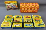 Group of 12 Matchbox Toy Car Boxes, Gift Pack Box, and 1969 Collectors Catalog