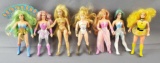 Group of 7 Mattel Dolls