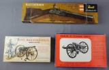 Vintage Model Kits: Cannons and Guns