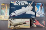 Group of 5 Space Shuttle & Rocket Ship Toy Models