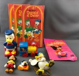 Group of Vintage Disney Toys, paper dolls and more