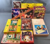 Group of 8 logic and trivia board games and more