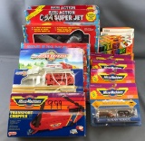 Group of MicroMachines sets and vehicles, Tootsie Toy vehicles