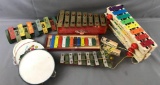 Vintage musical instrument toys and more