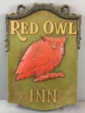 1967 Red Owl Inn Metal Sign