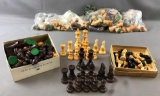 Group of 8 sets Chess pieces