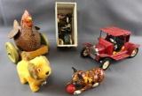 Group of 4 vintage toys and more