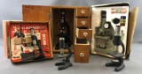 Group of 5 vintage microscopes